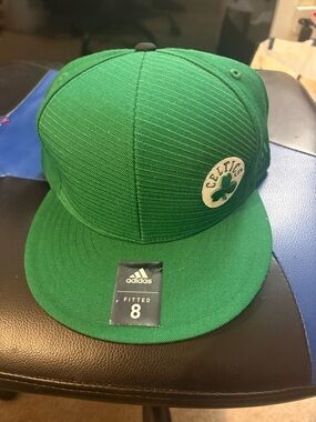 adidas Green Boston Celtics Fitted Hat